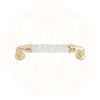 2374 Acrylic Crystal Like Brass Pull