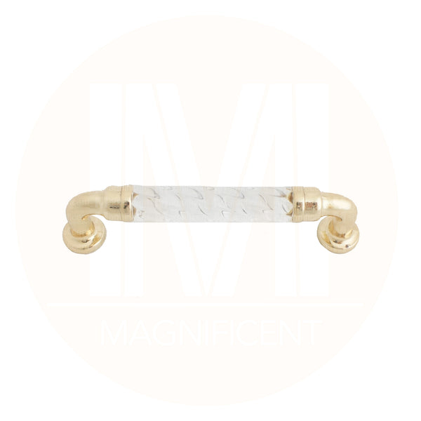 2374 Acrylic Crystal Like Brass Pull