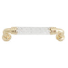 2374 Acrylic Crystal Like Brass Pull