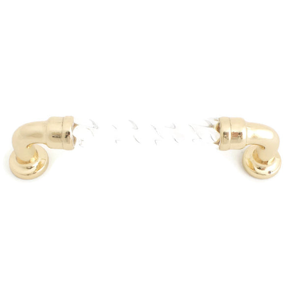 2374 Acrylic Crystal Like Brass Pull