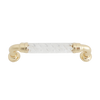 2374 Acrylic Crystal Like Brass Pull