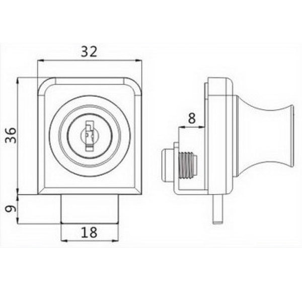 Evergood 239 Single Glass Lock