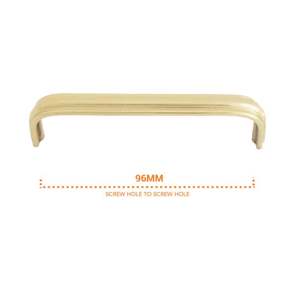 2410 Plain Solid Brass Pull