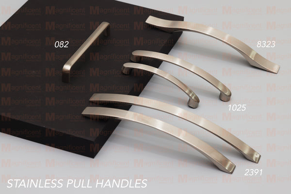 1025 Plain Stainless Pull Handle