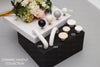 106 Black Spherical Ceramic Knob with Brass Base