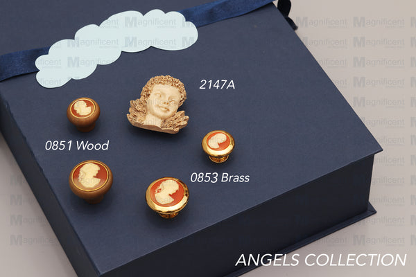 0851 Cameo Buna Wooden Knob