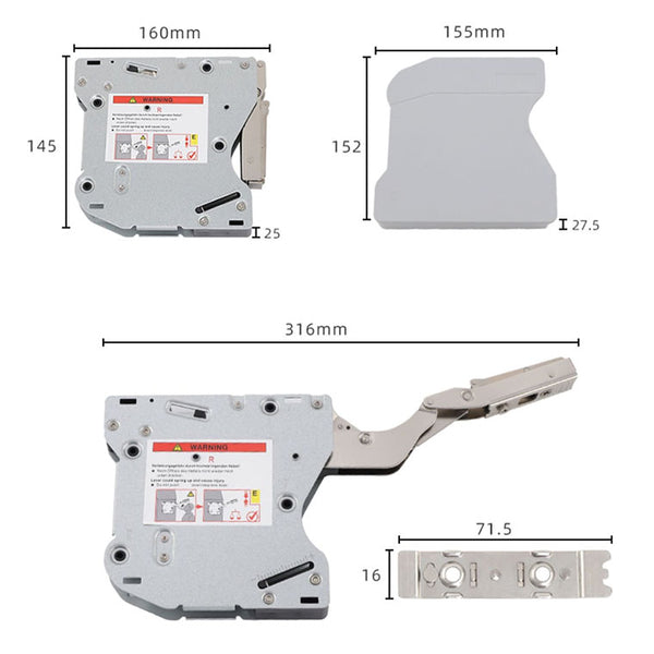 Upward Fold Lift Up Mechanism