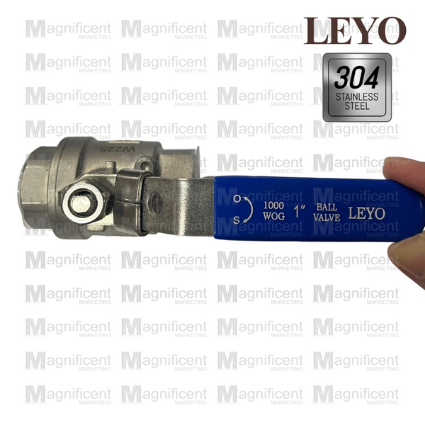 Leyo Stainless 304 Ball Valve 200 psi (2pc Design)