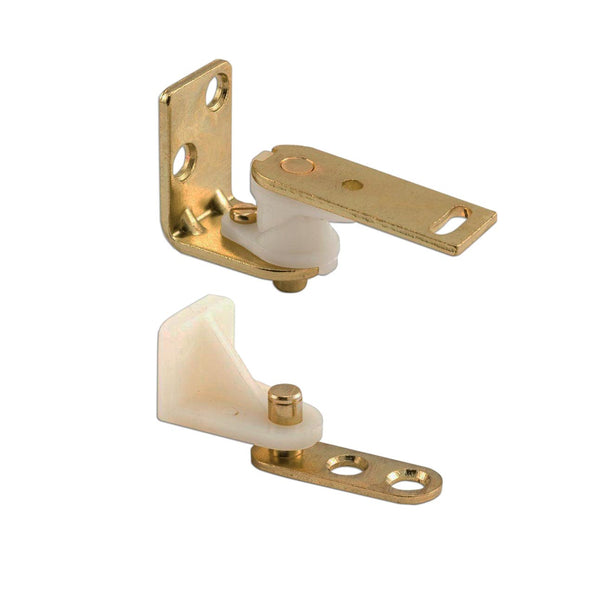 Polished Brass Gravity Hinge (Two Door)