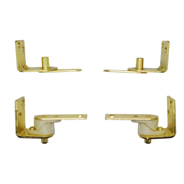 Polished Brass Gravity Hinge (Two Door)