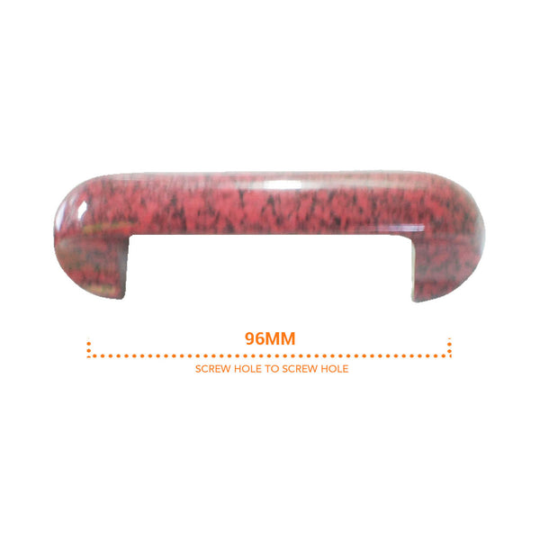 3029 Plastic Dark Red Marble Pull Handle