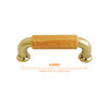 3113 Dark Oak Zinc Brass Plated Pull