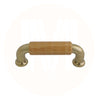 3113 Dark Oak Zinc Brass Plated Pull