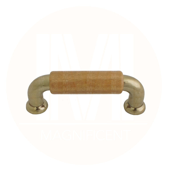 3113 Dark Oak Zinc Brass Plated Pull
