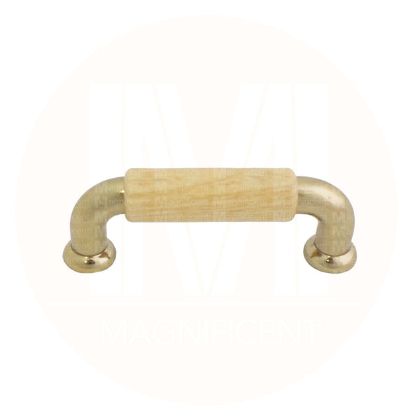 3113 Light Oak Zinc Brass Plated Pull