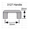 3127 Helmet Gold Plastic Handle