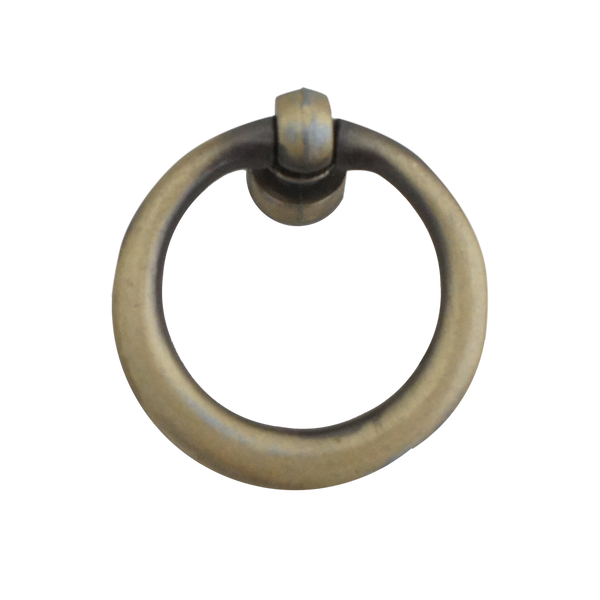 325 Antique Brass Ring Style Knob Handle