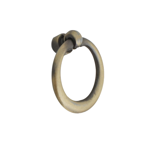 325 Antique Brass Ring Style Knob Handle