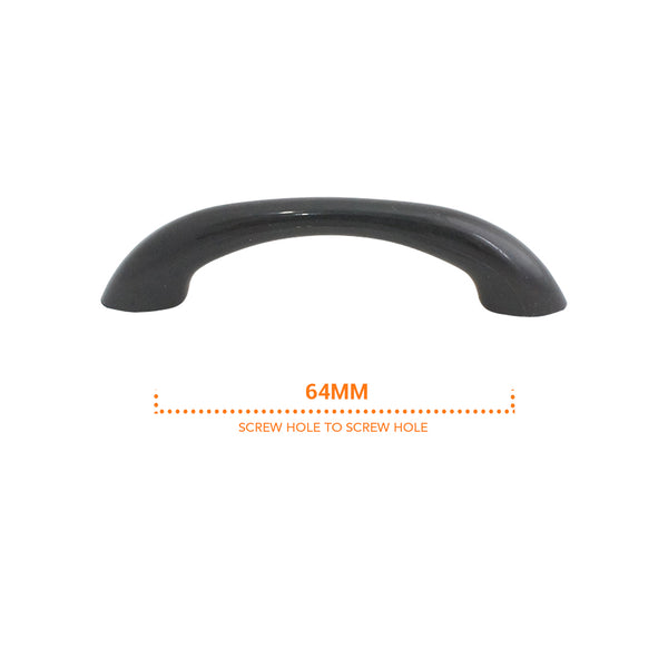 3264 Plain Black Plastic Pull Handle