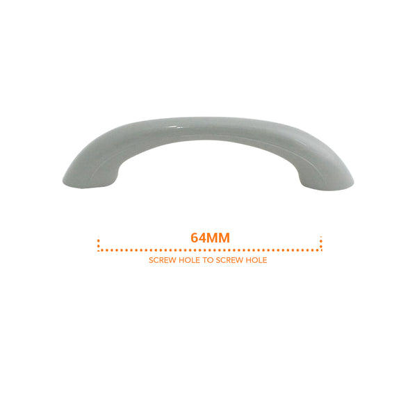 3264 Plain Gray Plastic Pull Handle