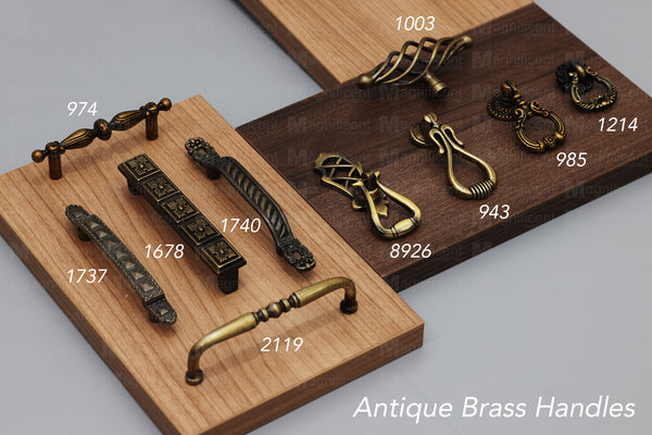 2119 Plain Antique Brass Pull