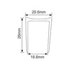 3/4 Aluminum U-Channel