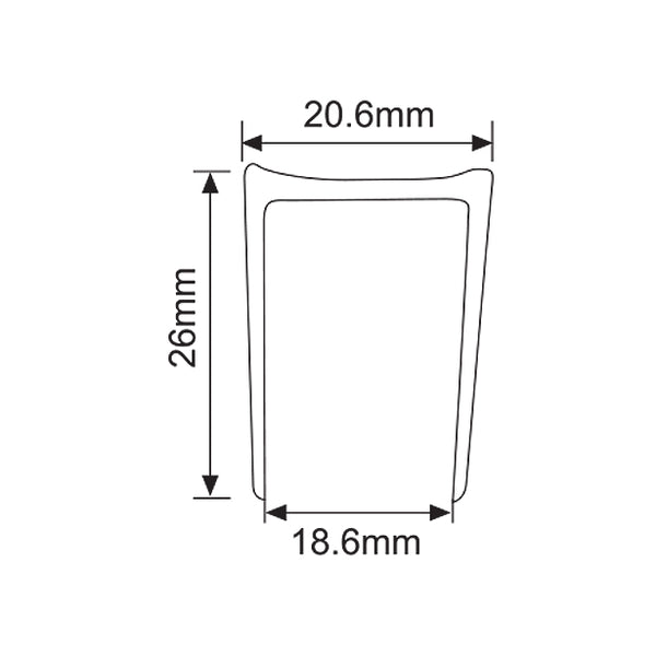 3/4 Aluminum U-Channel
