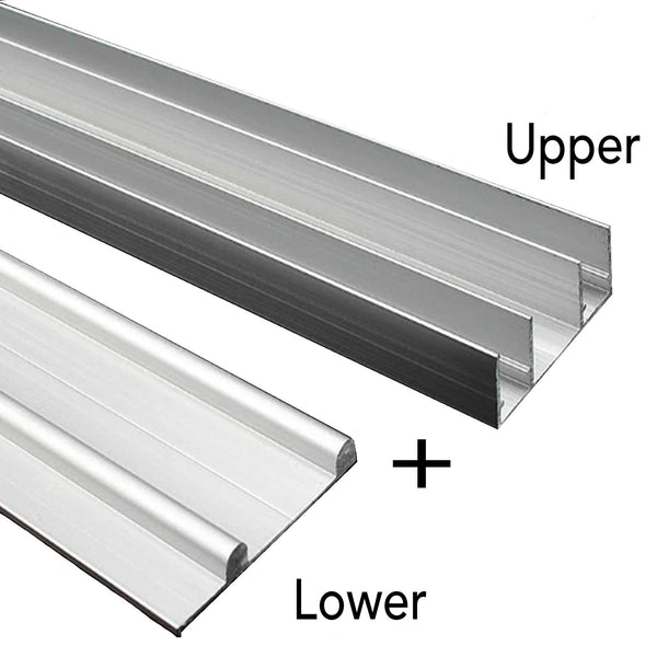 Heavy Duty Double Sliding Rail for Wardrobe