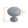 387 Plain Gray Zinc Alloy Knob