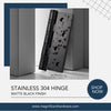 Bucci Stainless 304 Matte Black Hinges