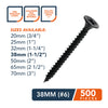 Gypsum Black Screw for Wood (Small Box)