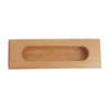 3902 Rectangle Light Oak Wooden Flush Pull - Magnificent Marketing (DIY Builders Hardware)