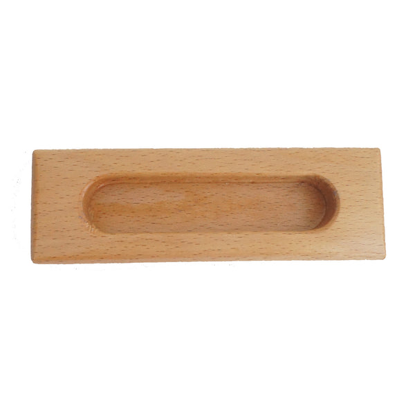 3902 Rectangle Light Oak Wooden Flush Pull - Magnificent Marketing (DIY Builders Hardware)