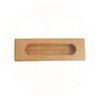 3902 Rectangle Light Oak Wooden Flush Pull
