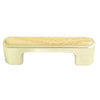 391 Oak Wrapped in Brass Plastic Pull Handle - Magnificent Marketing (DIY Builders Hardware)