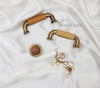3113 Light Oak Zinc Brass Plated Pull