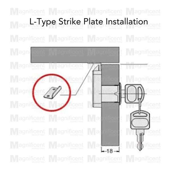 Striker Plate for Drawer Lock