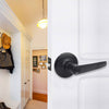 Corona Black Entrance Keyed Lever Lock