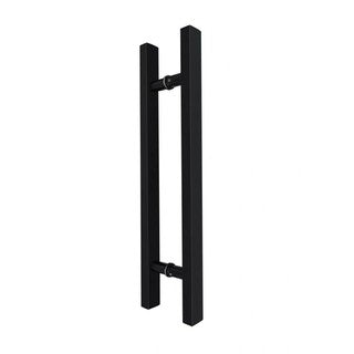 Black Square H-Handle 1800mm