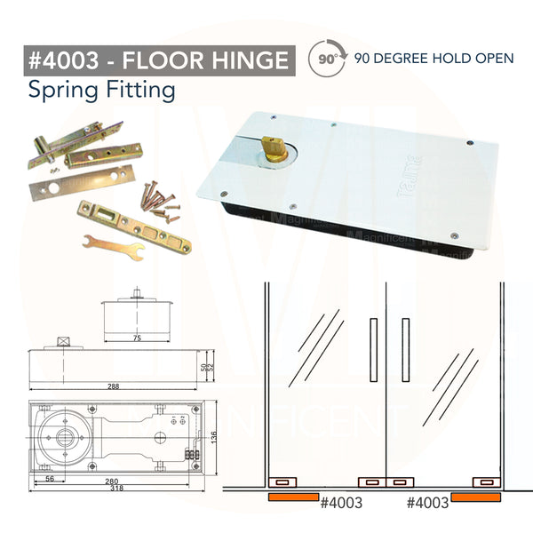 Tajima Floor Hinge (110kg)