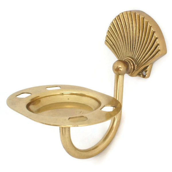 Solid Brass Toothbrush and Tumbler Holder