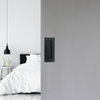 0965 Rectangle Black Flush Handle