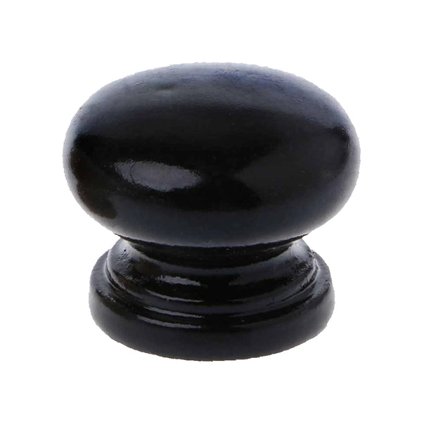 4102 Black Coated Wood Knob