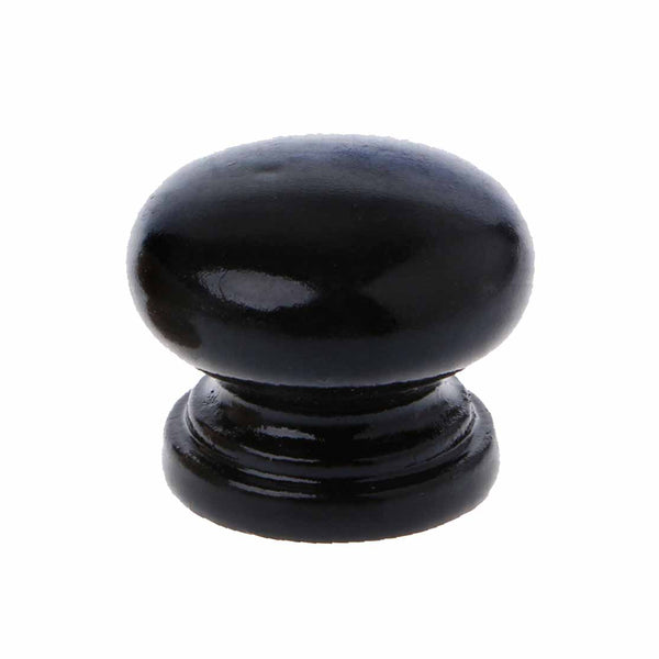 4102 Black Coated Wood Knob