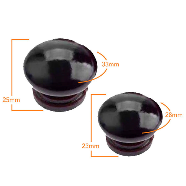 4102 Dark Walnut Wooden Knob