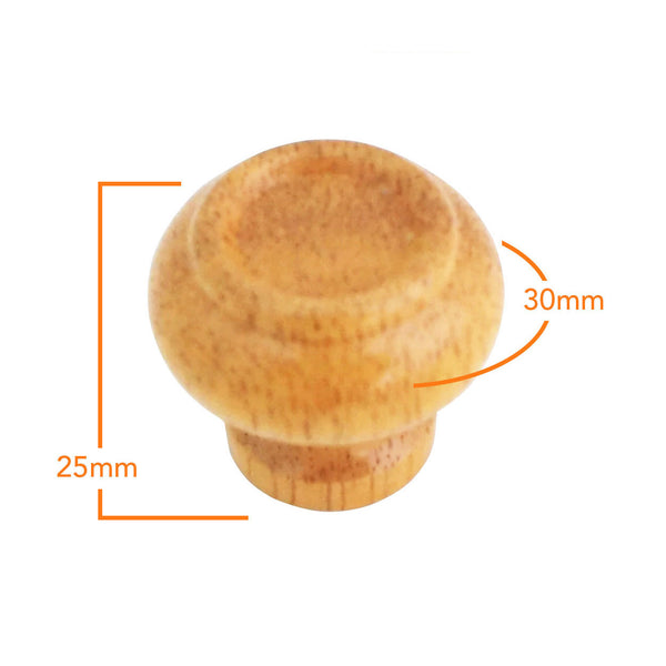 4173 Light Oak Wooden Knob