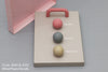 6533 Rounded Matt Pink Plastic Knob