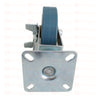Plate Type With Brake Gray Rubber Caster
