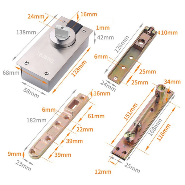 Tajima Stainless 360 Degree Pivot Hinge (250kg)