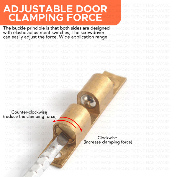 Brass Double Ball Catches (Nickel Plated)